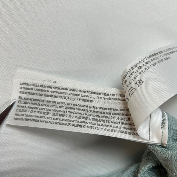 NWT Hollister Womens XS Waffle Knit Tie Front‎ Long Sleeve Top Cutout Back - Picture 5 of 11